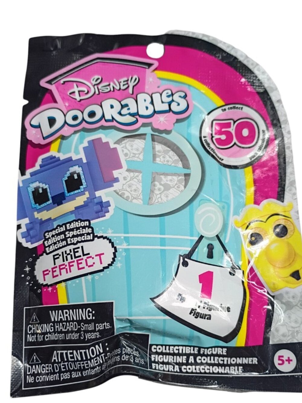 Disney Doorables Pixel Perfect Collectible Figure Blind Bag 1 Figure Turquoise